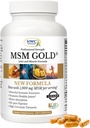 NWC Naturales MSM Gold – Suplemento Sistémico de Enzima con Turmérica, Tomato Lycopene & BioPerine para Absorción Nutriente – Soporte Conjunto &amp; Muscle – 150 cápsulas Vegetarianas Antioxidante-Rich