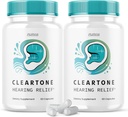 (2 Pack) Píldoras Cleartone - Fórmula Oficial - Cleartone Tinnitus Píldoras de soporte para Audición, Píldoras de tono claro Alivio de Audición Máxima Fuerza Fórmula Clear Tone Advanced Vitamin Supplement (120 Cápsulas)