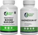 Constructor de bioma saludable Gut Tributyrin-X, 90 Softgels y Magnesium-HP, 90 cápsulas