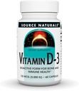 Fuente Naturales Vitamina D-3 Forma bioactiva para la salud ósea* 5000 iu - 60 cápsulas