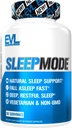 Evlution Nutrition Herbal Complex Sleep Supplements for Adults Gentle Sleep Support Adult Melatonin Pills with Valerian L-Tryptophan Lemon Balm and More - Restful Calm Capsules - 30 Servings