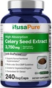 NusaPure Celery Seed Capsules 10:1 Extracto, 375 mg Equivalente a 3750mg, 240 Veggie Caps, Non-GMO, Vegan