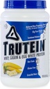 Nutrición corporal Trutein High Protein Powder: 45% Whey, 45% Casein, 10% Egg White, Gluten-Free, Low Sodium, Grass Fed Whey Protein Powder, Gym Suplemento &amp; Breakfast Shake, Banana Cream, 2lb