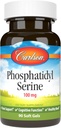Carlson - Phosphatidyl Serine, 100 mg, Non-GMO, Función cerebral, 90 Softgels