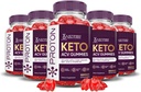 Laboratorios Justificados (5 Pack Proton Protein Keto ACV Gummies Advanced Formula 1000MG Proton Boost Formulado con Pomegranate Beet Juice Powder B12 Vegan Non GMO 300 Gummys