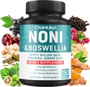 Noni Extract Capsules con Noni, Boswellia, White Willow Bark y Más - 150 cápsulas para 5 meses de suministro