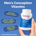 CONCEIVE PLUS Hombres Fertilidad Bundle, Fertilidad Vitaminas 60 Conde y Fertilidad Lubricante 2.5 onzas
