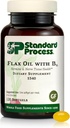 Standard Process Flax Oil con B6 - Suplemento para la Hormona & Nerve Tissue Support - Supports Brain, Heart & Skin Skin - Gluten-Free, Non-Dairy & Non-Soy - 120 Softgels (120 Servings)