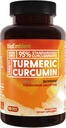 BioEmblem Turmeric Curcumin Suplemento con BioPerine ← Apoyo Conjunto " Salud del Corazón Silencioso con Pólvora Turmerica Orgánica " 95% Curcuminoides Extracto  California Made, Non-GMO, 30 días de suministro