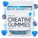 Gummies de la creatina equilibrada para hombres y mujeres - Creapure® Monohidrato de crema, L-Theanine, L-Tyrosine &amp; B12 para el crecimiento muscular, fuerza, enfoque, energía &amp; salud - baja calorías, libre de azúcar, " Vegan