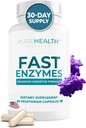 PUREHEALTH RESEARCH Hecho en EE.UU. Suplemento de Enzima Digestiva - Premium Lactase y Lipase Enzymes para la Digestión - No Más Alivio De Bloating & Mejor Salud Digestiva, 90 cápsulas para 1 Mes