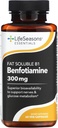 LifeSeasons Essentials Benfotiamine - Fat Soluble B1 - Supports Healthy Circulation & Vision - Enhances Memory " Cognitive Performance - Powerful Antioxidant - 60 cápsulas