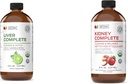 Productos naturales completos hígado 8oz &amp; Kidney completo 8oz Bundle