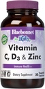 BlueBonnet Nutrition Vitamina C, D3 " Zinc, Immune Health*, Non-GMO, Kosher Certified, Gluten-Free, Soy-Free, Dairy-Free, 50 Vegetable Capsules, 50 Servings
