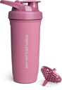 Smartshake Reforce Acero Inoxidable Protein Shaker Botella - No aislado Unisex Gimnasio Botellas Metal Shaker - 900 ml  30 oz - Leakproof Screw-On Lid - DEHP &amp; BPA Gratis (Deep Rose)