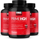 FACTOR PRIMERA HGH Secreción Activador, 3-Pack, HGH Suplemento para Hombres con AlfaSize estudiado clínicamente para ayudar a desencadenar la producción de HGH, aumentar la fuerza de entrenamiento, " Mejorar el rendimiento, 225 Cuenta