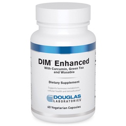 Douglas Laboratories DIM Enhanced - Supports Hormone Balance, Cellular Health & Detox* - With Antioxidants, Green Tea Extract " Wasabia - 60 Vegetarian Capsules