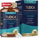 Totaria TUDCA Suplemento 1200mg (Acido Tauroursodeoxycholic), 120 cápsulas, Ultra fuerza TUDCA Bile Salts Suplementos Liver, Pure Tudca para la reparación de hígado y vesícula, Gut Health
