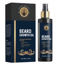 Aceite de barba para hombres, 5% aceite de crecimiento de barba para la barba y la barba más completa, promover el crecimiento del cabello facial, con Biotina, aceite de barba romero y castor para el crecimiento de los hombres, 4 Fl Oz