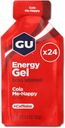 GU Energy Original Sports Nutrition Energy Gel, Vegan, Gluten-Free, Kosher y Dairy-Free On-the-Go Energy for Any Workout, 24-Count, Cola Me-Happy