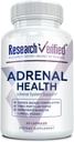 Investigación Asistencia Adrenal Verificada - 60 cápsulas - Soporte Función Adrenal Gland, Energía Boost, Balance Cortisol - Mushrooms, B-Vitamins, Bioflavonoids, BioPerine