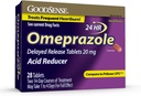 GoodSense Omeprazole Delayed Release Tablets 20 mg, Acid Reducer, Treats Frequent Heartburn, 28 Cuenta