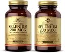 Solgar Yeast-Free Selenium 200 mcg - 250 Tablets, Pack of 2 - Supports Antioxidant &amp; Immune System Health - Non-GMO, Vegan, Gluten Free, Dairy Free, Kosher - 500 Total Servings