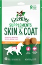 GREENIES Skin &amp; Coat Food Supplements With Fish Oil &amp; Omega 3 Fatty Acids, 40-Count Chicken-Flavor Soft Chews for Adult Dogs of All Sizes
