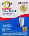 Equate Fast Acting Dairy Relief Lactase Enzyme Dietary Supplement Vanilla Flavor chewables Tablets 32 Cuenta (Pack of 1) + CreativeAndBundle Sticker