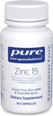 Pure Encapsulations Zinc 15 mg - Zinc Picolinate Supplement for Immune System Support, Growth &amp; Development - for Wound Healing - 60 Capsules