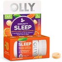 OLLY Immunity Sleep Fast Dissolves, 3mg Melatonin, Vitamina C, Citrus Flavor, 30 Day Supply - 30 Count