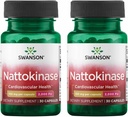 Swanson Nattokinase 2000 Unidades Fibrinolíticas 100 Milligrams 30 Capsules Enzyme (2 Pack)