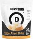 Devotion Nutrition Protein Powder Angel Food Cake – 20g Whey Isolate & Casein Protein Blend – No Añadido Sugar, Low Carb, Gluten-Free, Keto-Friendly, 1g MCT, Kosher – 2lb Pouch