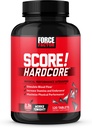 ¡Punto de factor de fuerza! Hardcore Nitric Oxide Booster Suplemento para Hombres con L-Citrulline, Yohimbe, Black Maca &amp; B Vitaminas para aumentar la resistencia y maximizar el rendimiento físico, 120 Tablets
