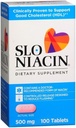 Slo-Niacina 500 mg 100 Tabletas (Pack de 6)