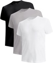Camisetas BAMBOO COOL Camisetas Crewneck para Hombres Moisture-Wicking Camisetas, Teas suaves de estiramiento transpirable para Hombres, 3 o 6 Pack