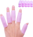 Povihome 10 Pack Finger Sleeve Protector de tumb de silicona para artritis Baloncesto Mallet Finger Trigger Finger Corn Blister