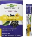 Camino de la Naturaleza Sambucus Soothing Elderberry Hot Drink Mix, con Vitamina C &amp; Echinacea, 10 Conde, Honey Lemon-Berry Flavored, 10 Conde (Pack of 12)