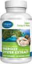 Energize Oyster Extract Supplement for Men &amp; Women - Zinc, Taurine, Amino Acids - Supports Energy and Wellsness, Manufactured in USA, 500 mg, 60 Vegetable Capsules.