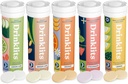 Bebidas Hidratación diaria + Soporte inmunitario (5) Flavor Combo Pack TEN Tasty Fruit Flavors - 0g Sugar - Uso diario TEN 5 Tubes/50 Servings (10 Tablets Por Tube)