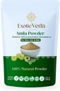 Amla Powder Silencio 100% Puro " Natural Indian Gooseberry ← Ayurvedic Herbal Suplemento para el cuidado del cabello, Skin Glow " Wellness ← Non-GMO, No Additives, Preservatives or Fillers TEN 100g Pouch