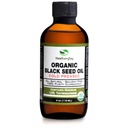 Aceite de semilla negro orgánico - USDA Certified Cold Presionado de vidrio Botella Más 1.5% Timoquinone 3X Strength Turco Negro Cumin Nigella Sativa No GMO 100% Puro Aceite de color negro (4oz Botella de vidrio)