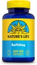 LA VIDA DE NATURALEZA SoftMag 500 mg - Complejo de Magnesio - Salud de Hueso, Musculo y Corazón Soporte de Salud - Fácil de Tragar Softgeles - Garantía de 60 días, 60 Servimientos, 60ct
