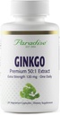 Herbs paradisiacos Ginkgo Biloba Extract, Super Potent, Ultra Pure, Vegan, Non GMO, Gluten Free, 120 Vegetarian Capsules
