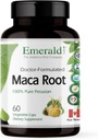 Laboratorios de Esmeralda Peruano Maca Root - Suplemento Orgánica de Maca Root - Soportes Balance Hormonal " Energía Natural - Vegan " Gluten-Free - 60 cápsulas vegetales (30-Day Supply)