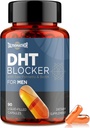 DHT Blocker para Hombres con Saw Palmetto & Biotin, Hair Growth Formula in Liquid-Filled Capsules, Hair Loss Supplements, Hair Regrowth Vitamins, Proprietary Herbal Blends - 90 Capsules(1 Bottle)