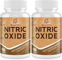 Nitric Oxide Suplemento, Nitric Oxide Booster &amp; 6-en-1 Phytonutrient Blend for Heart, Flow, Immune - 90 cápsulas (2 Botella)