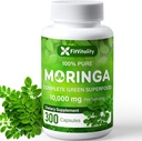 Moringa Capsules soportar 300 cápsulas sometidas Moringa Oleifera sometida 10,000mg sometida 100% Pura &amp; Vida natural No GMO y Gluten Suplemento gratuito Silencio Completa Superalimentos Verdes Silencio Moringa Extract Powder