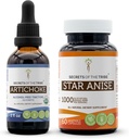 Artichoke USDA Organic and Star Anise Capsules (2 pcs.) ← Artichoke Orgánico Libre de Alcohol (Cynara scolymus) Leaf seco 2 oz y 1000 mg Star Anise (Illicium verum) Semilla seca (60 cápsulas)