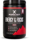 Wilderness Athlete - Energía > Enfórmese en Energía Pre Workout para Mujeres y Hombres - Energy Powder Drink Mix with Natural Caffeine - Low-Carb, Zero Sugar Workout Powder - 30 Serving Tub (Wild Berry)